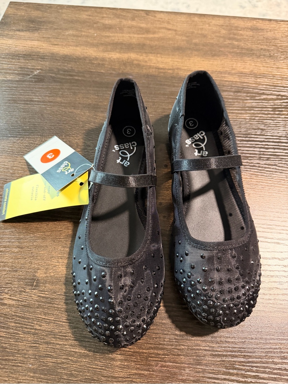 art class Black Mary Jane Ballet Flats